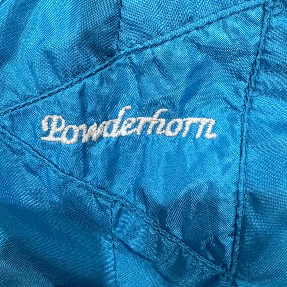 Powderhorn USA Women’s 8 Blue Ski Jacket Windbreaker Stand Collar VTG 80s Nylon - Picture 5 of 8